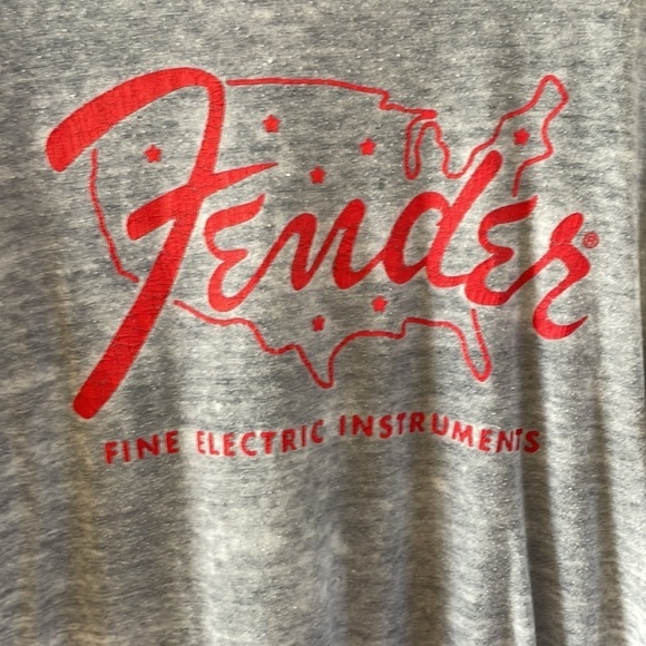 distressed Fender lucky brand tee size S/P - Picture 4 of 4